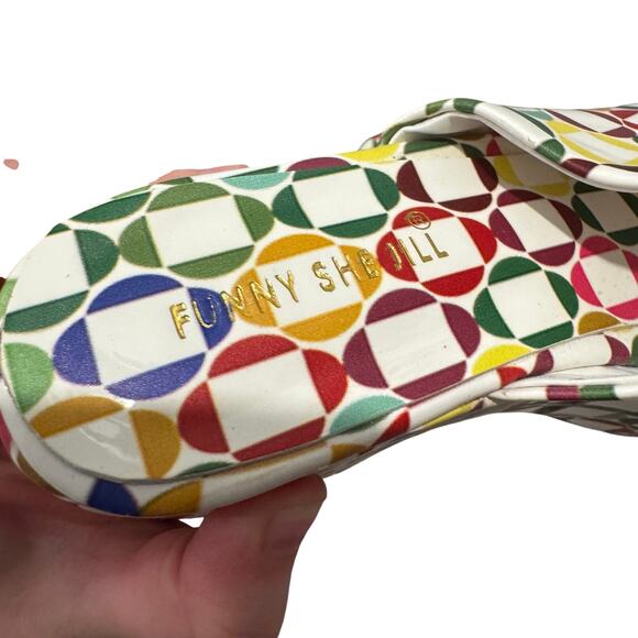 FSJ Funny See Jill Multicolored platform Heels - Picture 4 of 12